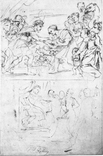 Peter Paul Rubens, szkic, Staatliche Museen, Berlin.