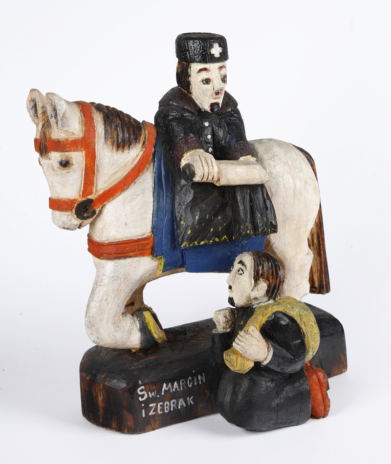 Wizerunek: MNKI/E/5037; Święty Marcin, Józef Zganiacz, Fałków 1983 