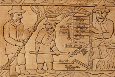 Płaskorzeźba Miara naszych pradziadków