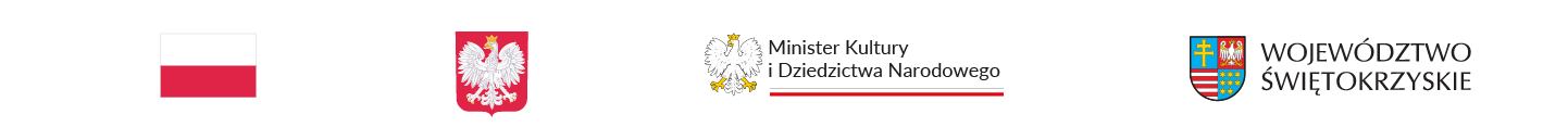 oznaczenie projektu: flaga Polski, godło Polski, logo Ministerstwa Kultury i&nbsp;Dziedzictwa Narodowego