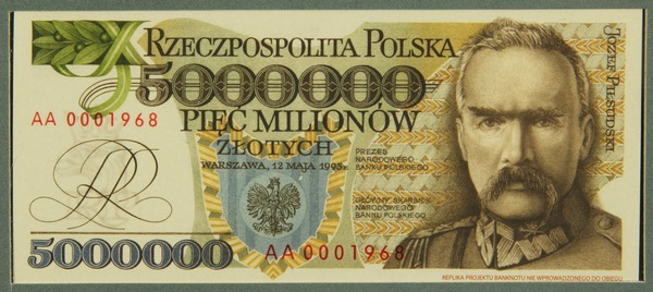 Banknot z J. P.