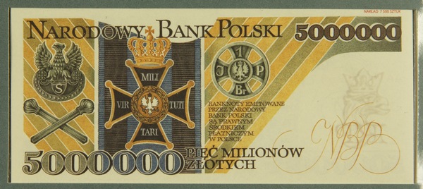 Banknot z J. P.