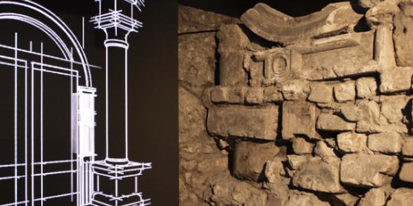 Elementy architektoniczne, podziemia Wiślicy