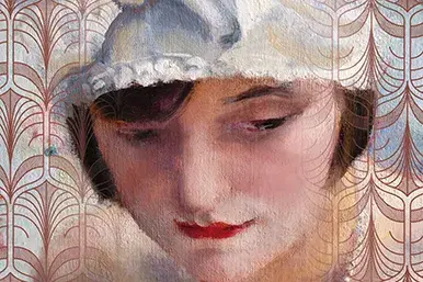 zdęjcie obrazu portretu kobiety z białym nakryciem głowy