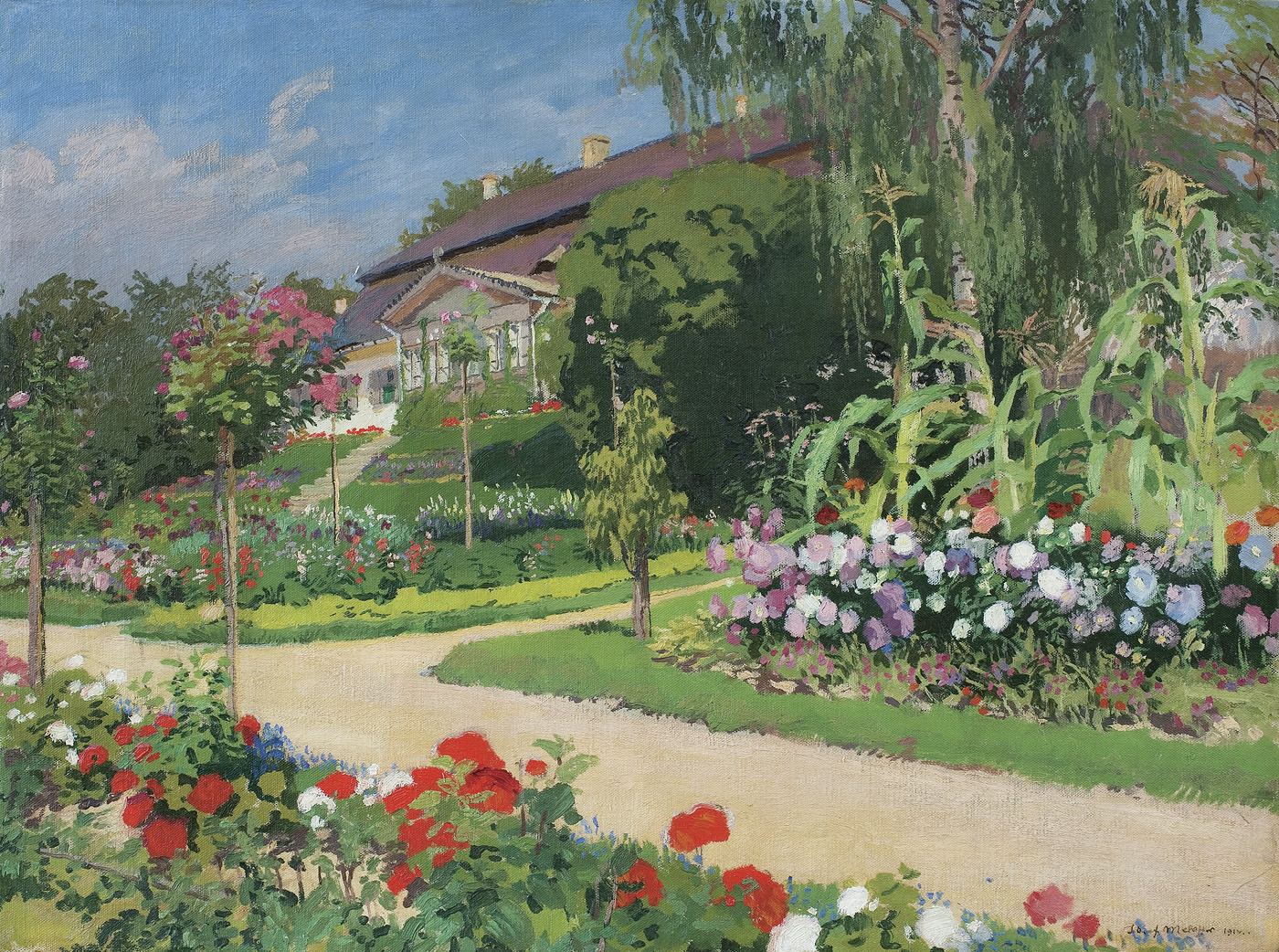 FOT. 1Józef Mehoffer, Dworek i Ogród w Jankówce, 1914, własność prywatna, źródło Agra-Art
