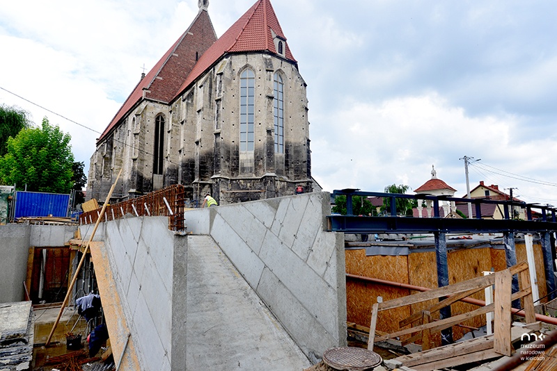 Modernizacja Muzeum Archeologicznego w Wiślicy - lipiec 2020