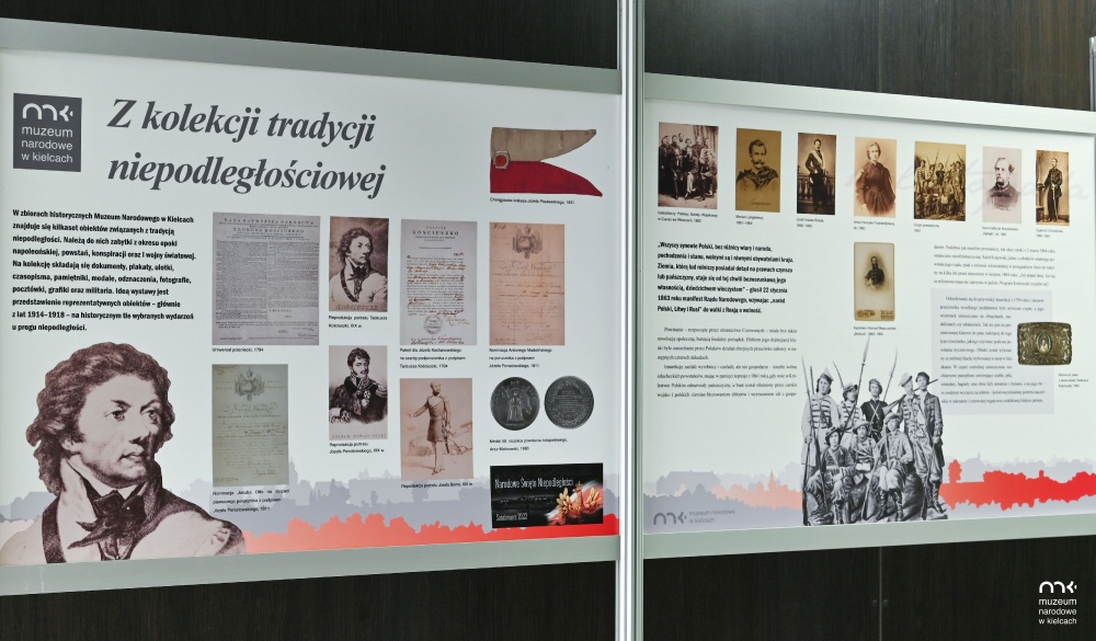 Fotorelacja z wystawy planszowej Z kolekcji niepodległościowej tradycji w Sandomierzu 