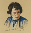 Portret Aleksandry Dobrowolskie, mal. W.Oleszczak