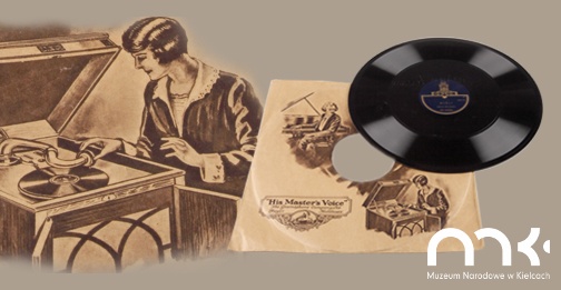 Płyta z nagranym głosem Stefana Żeromskiego, nagranie z 1924 r., firma Odeon