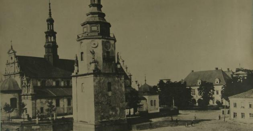 Kielce (widok na katredrę) II poł. XIX wieku