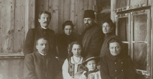 Oktawia Żeromska z mężem, dziećmi i przyjaciółmi w Zakopanem