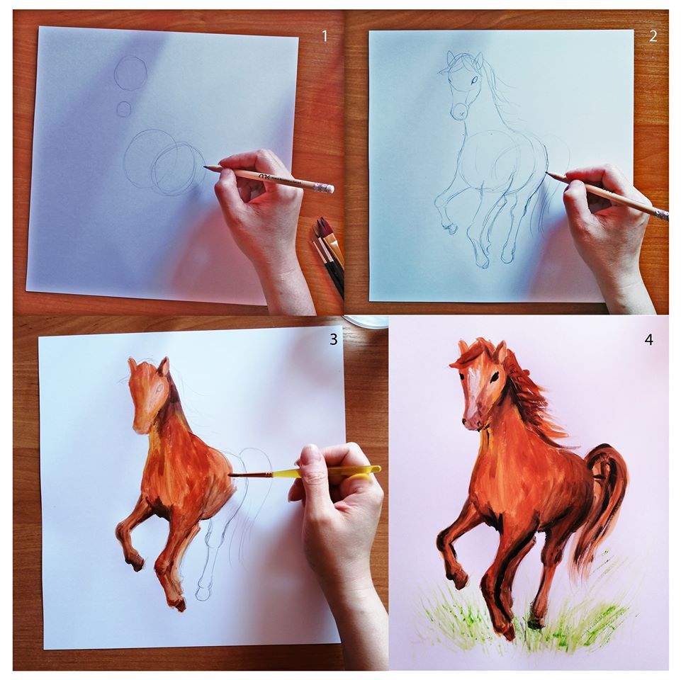 Rysunek koń 3
