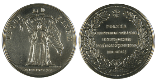 Medale z okazji 50 rocznicy powstania listopadowego