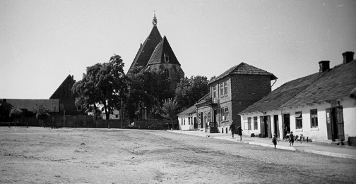 Plac Solny w Wiślicy - lipiec 1936 r. 