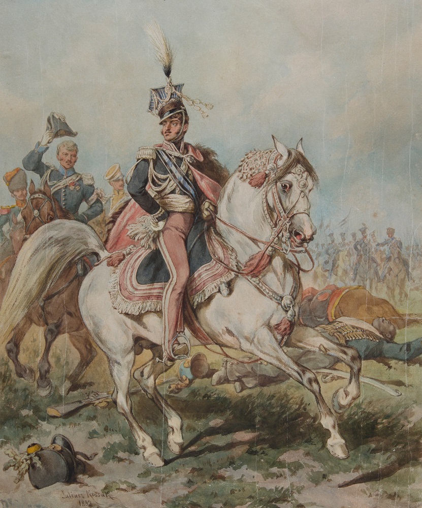 Józef Poniatowski na koniu, Julisz Fortunat Kossakl