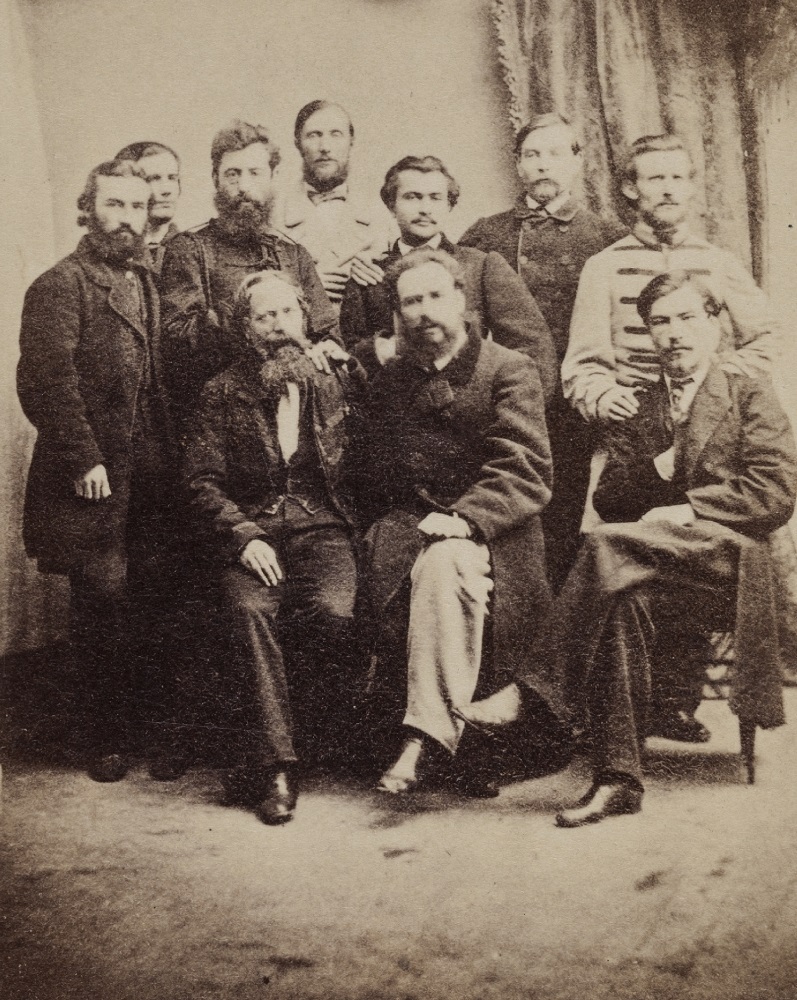 Fot. Wykładowcy Polskiej Szkoły Wojskowej w Cuneo, Włochy, Cuneo, 1862