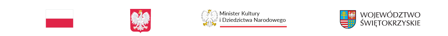 oznaczenie projektu: flaga Polski, godło Polski, logo Ministerstwa Kultury i Dziedzictwa Narodowego